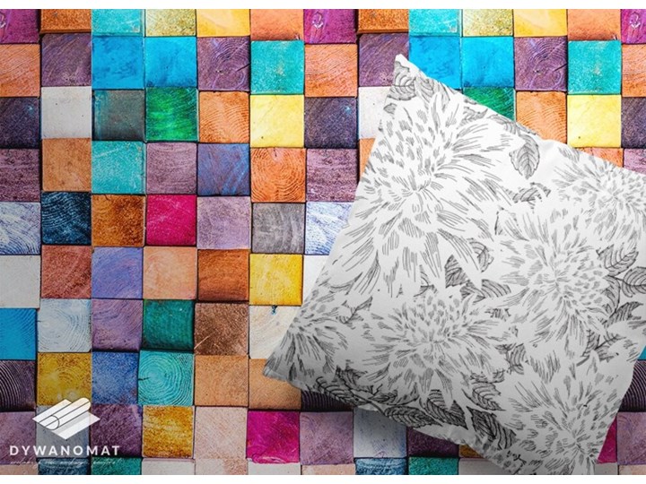 Uniwersalny dywan winylowy Drewniane kosteczki 60x90 cm Syntetyk Dywany Kategoria Dywany 80x120 cm Kolor Różowy
