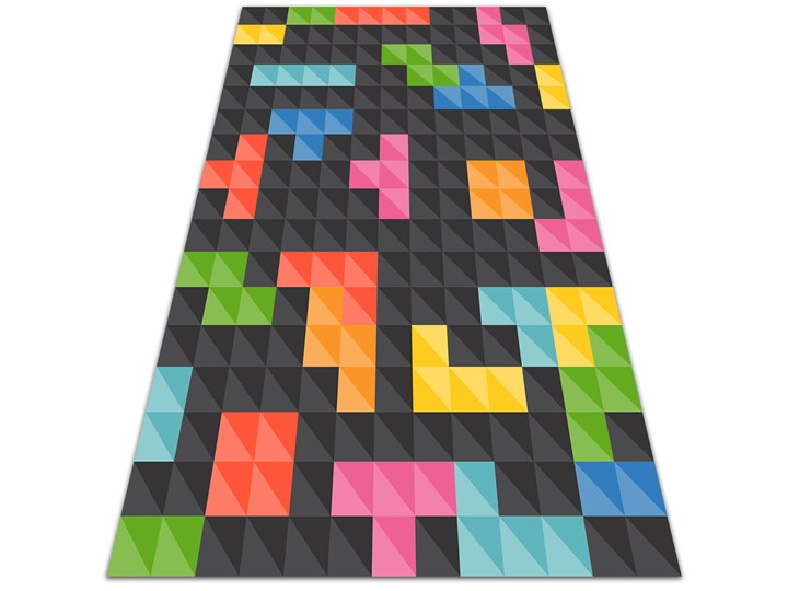 Wewnętrzny dywan winylowy Kostki tetris 80x120 cm 60x90 cm Dywany Kategoria Dywany