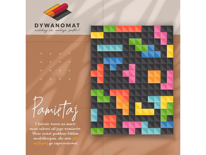 Wewnętrzny dywan winylowy Kostki tetris Dywany 80x120 cm 60x90 cm Kategoria Dywany