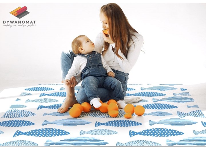 Dywan winylowy wewnętrzny Rybki 60x90 cm 80x120 cm Poliester Kategoria Dywany Syntetyk Dywany Kolor