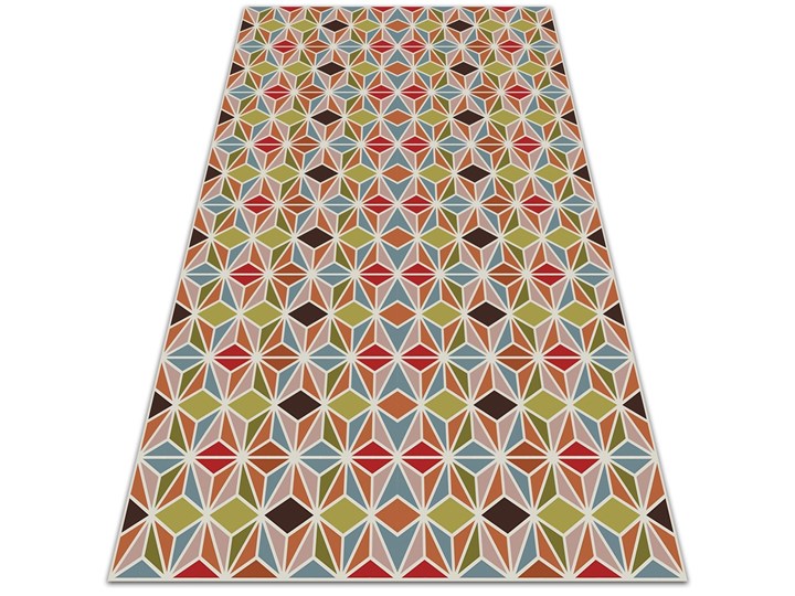 Dywan winylowy Abstrakcyjny kalejdoskop Kategoria Dywany 60x90 cm Dywany 80x120 cm Kolor Beżowy