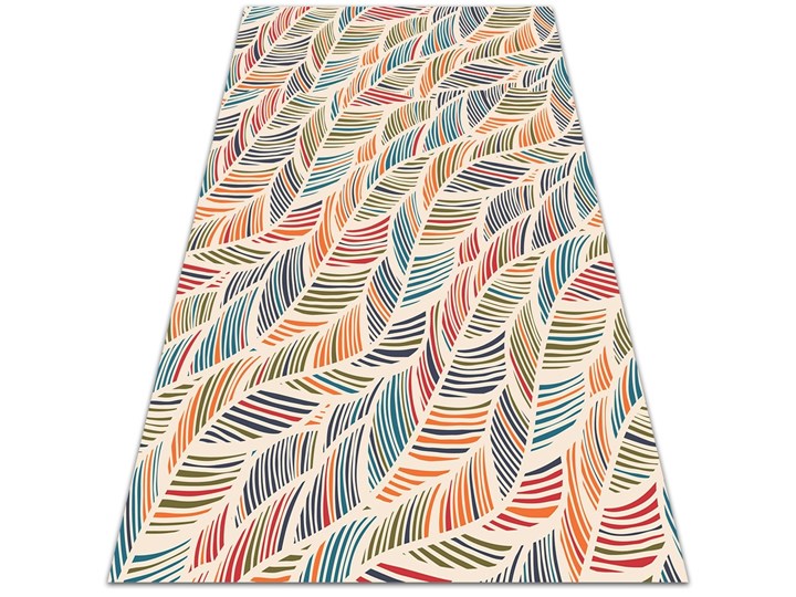 Modny uniwersalny dywan winylowy Konturowe liście 60x90 cm