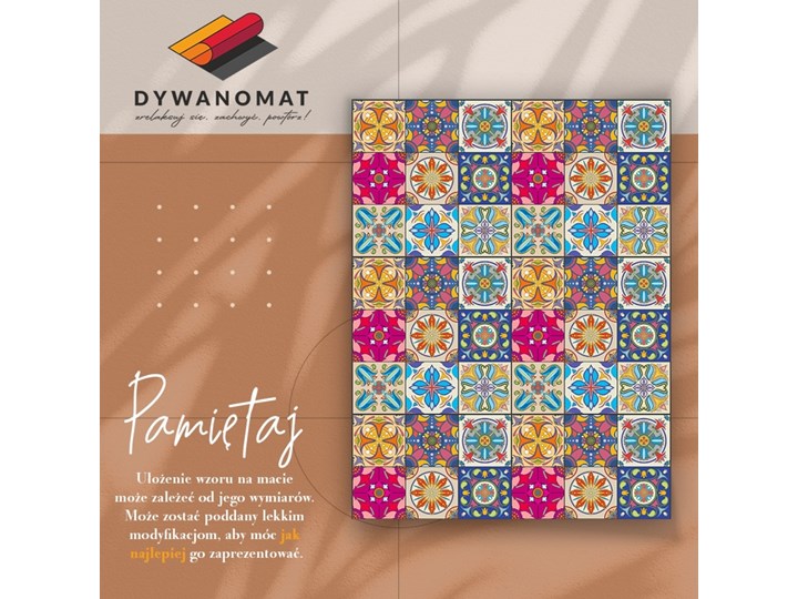 Modny winylowy dywan Portugalskie kafle 80x120 cm Dywany 60x90 cm Kategoria Dywany