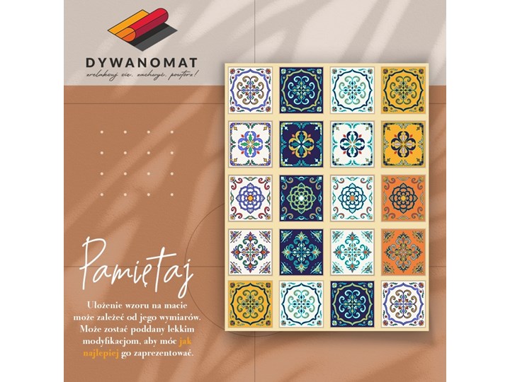 Dywan winylowy do domu Greckie kafelki Kategoria Dywany 60x90 cm 80x120 cm Dywany Kolor Beżowy
