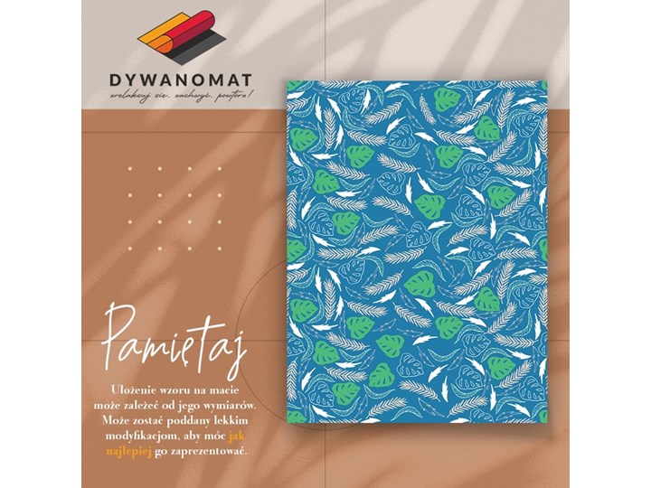 Modny uniwersalny dywan winylowy Hawajskie liście 80x120 cm Kategoria Dywany Dywany 60x90 cm Kolor