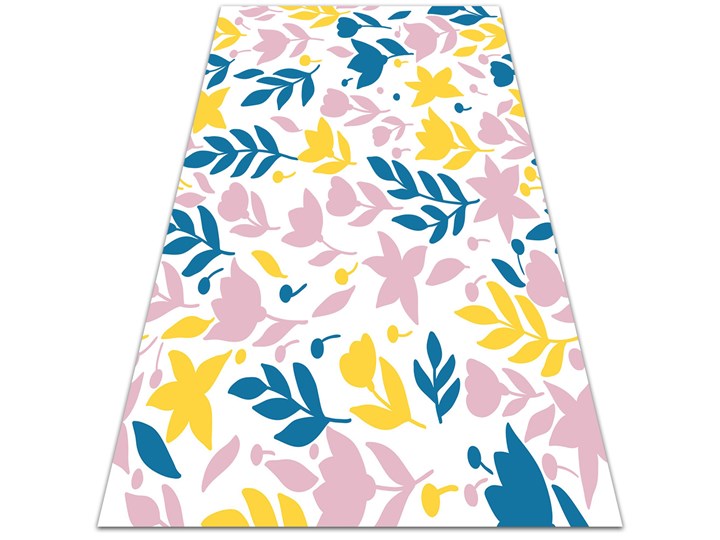Modny dywan winylowy Abstrakcyjne kwiatki 60x90 cm