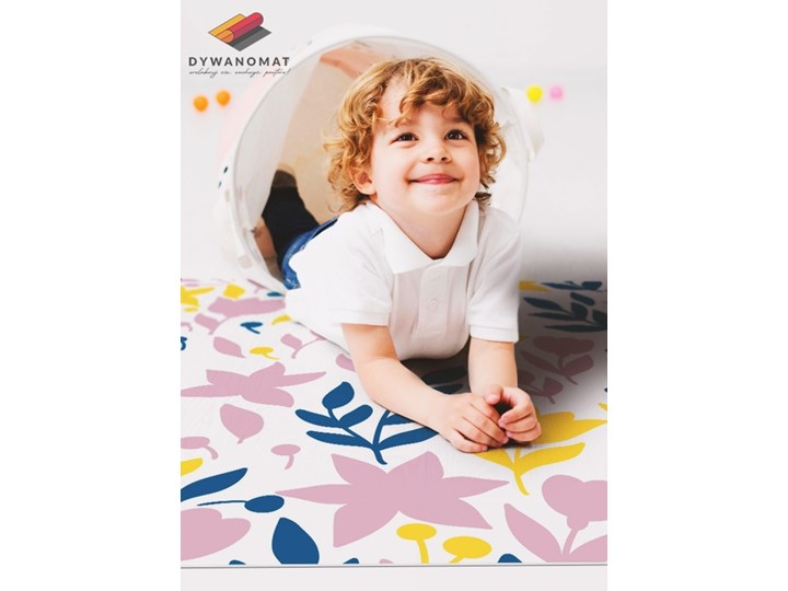 Modny dywan winylowy Abstrakcyjne kwiatki 60x90 cm Dywany Syntetyk 80x120 cm Kategoria Dywany