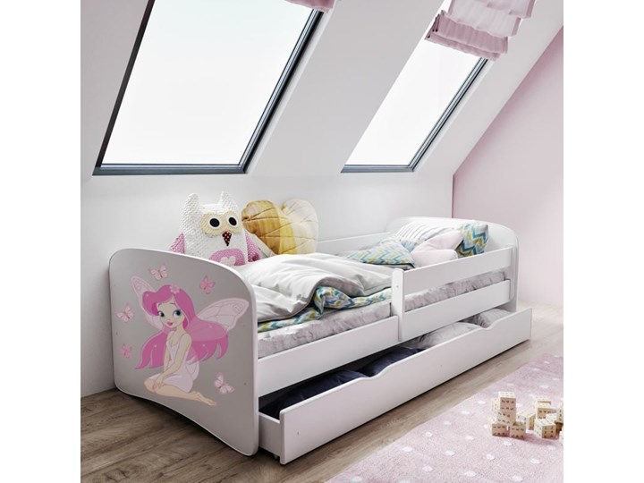 Łóżeczko dla dziewczynki 140x70 BABYDREAMS - Meb24.pl Płyta MDF Tradycyjne Drewno Kolor Różowy