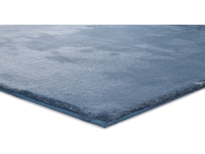 Niebieski dywan Universal Berna Liso, 60x110 cm Poliester Prostokątny Bawełna Dywany Welur Kategoria Dywany