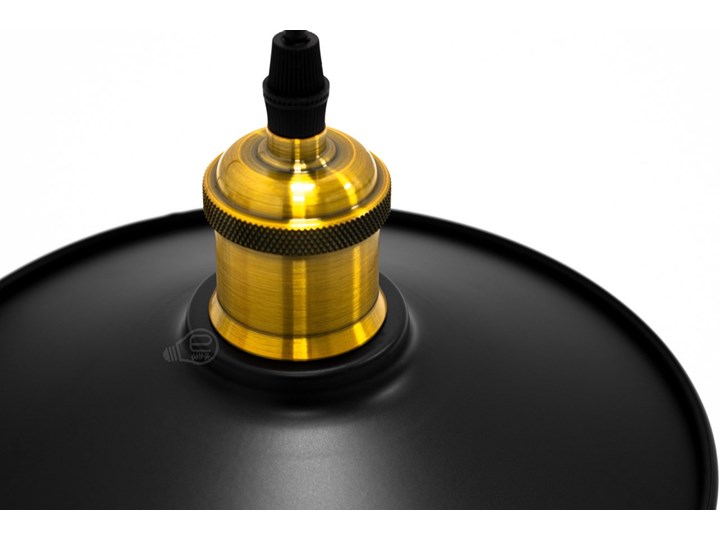 Lampa wisząca LOFT ORICH E27 czarna, mosiądz EDO777180 EDO Lampa inspirowana Styl Nowoczesny Szkło Tkanina Metal Stal Lampa z kloszem Ilość źródeł światła 1 źródło