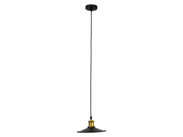 Lampa wisząca LOFT ORICH E27 czarna, mosiądz EDO777180 EDO Lampa inspirowana Szkło Stal Metal Tkanina Lampa z kloszem Styl Industrialny