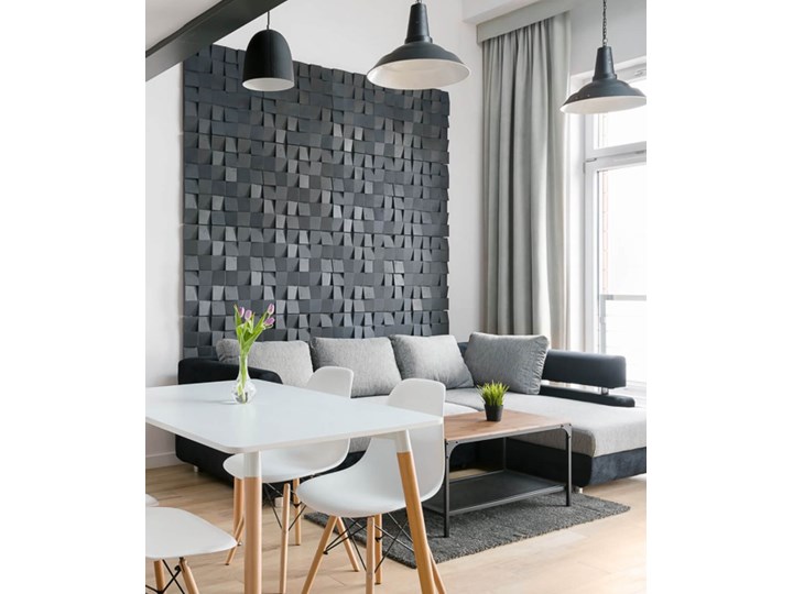 60x60x3 cm VT - PB15 (B8 antracyt) COCO - panel dekor 3D beton architektoniczny Kategoria Panele 3D Kolor Szary