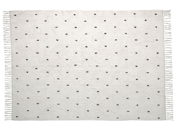 Dywan bawełniany biały 140x200 cm