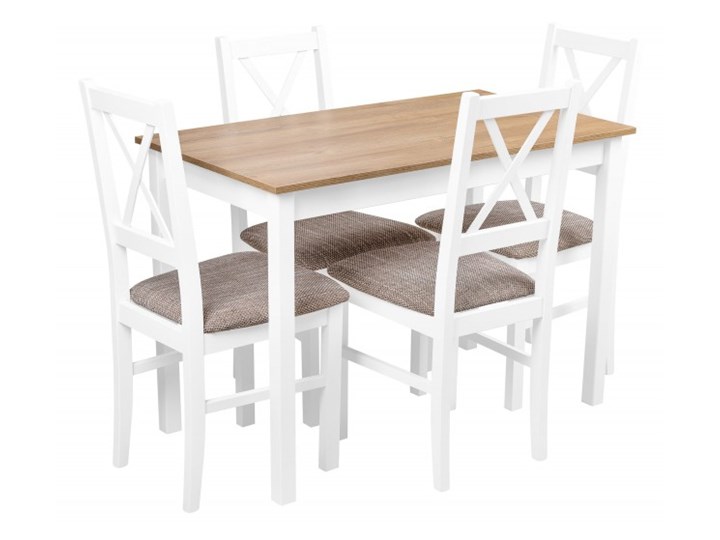 Zestaw do Kuchni Jadalni Stół 110x60 Długość 110 cm Płyta MDF Tworzywo sztuczne Wysokość 76 cm Drewno Szerokość 60 cm Wysokość 48 cm Długość 40 cm Kategoria Stoły kuchenne