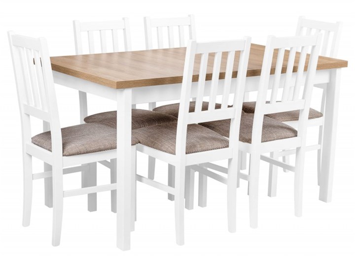 Zestaw do Kuchni Jadalni Stół 120x70 Kolor Biały Wysokość 48 cm Tworzywo sztuczne Płyta MDF Długość 120 cm Wysokość 76 cm Długość 40 cm Szerokość 70 cm Drewno Kształt blatu Prostokątny