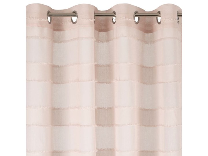 Zasłona Polly 140x270cm - Róż - Przelotki Poliester 140x270 cm Mocowanie Kółka