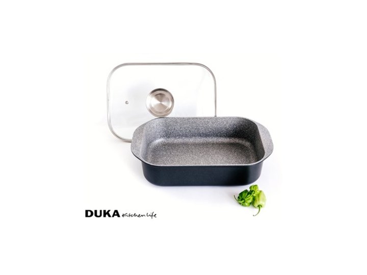 Brytfanna z pokrywką DUKA GOTA COOK 6200 ml aluminium Naczynie do zapiekania Naczynie z pokrywką Kategoria Naczynia do zapiekania Kolor Czarny