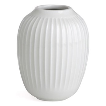Biały kamionkowy wazon Kähler Design Hammershoi, wys. 10 cm