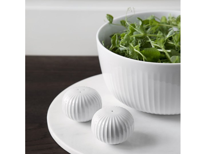 Zestaw białej solniczki i pieprzniczki z porcelany Kähler Design Hammershoi Ceramika Solniczka i pieprzniczka Szkło Zestaw do przypraw Kolor Biały Kategoria Przyprawniki