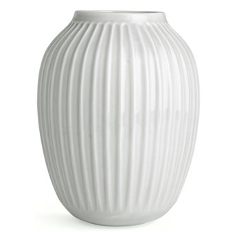 Biały kamionkowy wazon Kähler Design Hammershoi, wys. 25 cm