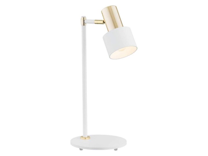 Argon 4256 - Lampa stołowa DORIA 1xE27/15W/230V biel/mosiądz Wysokość 46 cm Kategoria Lampy stołowe Kolor Biały