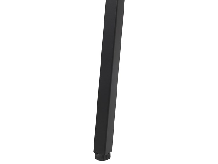 Biurko ciemne drewno płyta 100 x 50 cm czarna metalowa rama z półkami Szerokość 100 cm Głębokość 100 cm Płyta MDF Sekretarzyk Pomieszczenie Biuro
