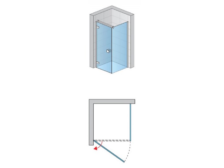Sanswiss Annea kabina prysznicowa prostokątna 90x75 cm lewa AN1CG09005007+ANT07505007 Wysokość 200 cm Przyścienna Narożna Rodzaj drzwi Uchylne Szerokość 90 cm Kolor Przezroczysty