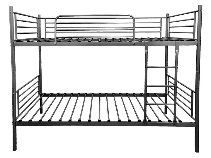 ŁÓŻKO METALOWE PIĘTROWE ROZKŁADANE 80x200 - HADSON - CZARNY Łóżko piętrowe Rozmiar materaca 80x200 cm Kategoria Łóżka dla dzieci