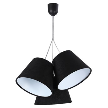 Czarno-biała potrójna lampa wisząca dzwonki - EXX69-Novida