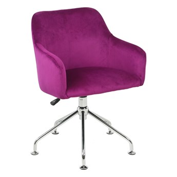 FOTEL HR698 FUKSJA WELUR