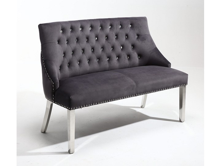 ŁAWKA HR6074 GRAFIT WELUR