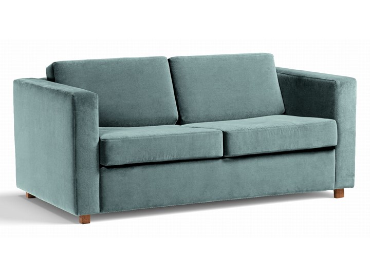Sofa Narcisser 2-osobowa Welurowa z funkcją spania (Welur bawełna 100% CIEMNOZIELONY :welur/CIEMNOZIELONY) Pomieszczenie Salon Stała konstrukcja Typ Gładkie