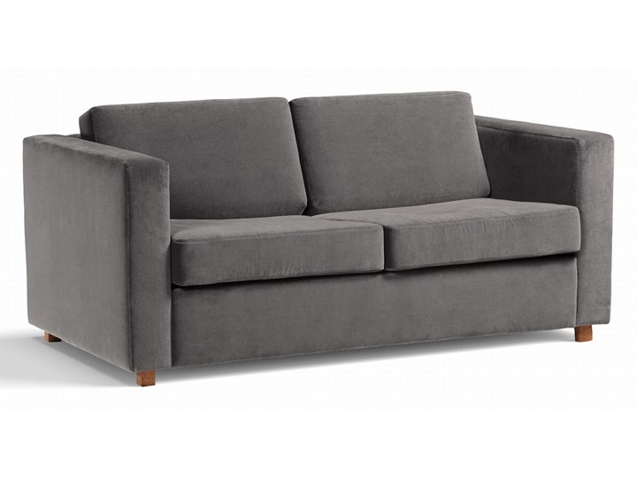 Sofa Narcisser 2-osobowa Welurowa z funkcją spania (Welur bawełna 100% CIEMNOZIELONY :welur/CIEMNOZIELONY) Stała konstrukcja Materiał obicia Tkanina