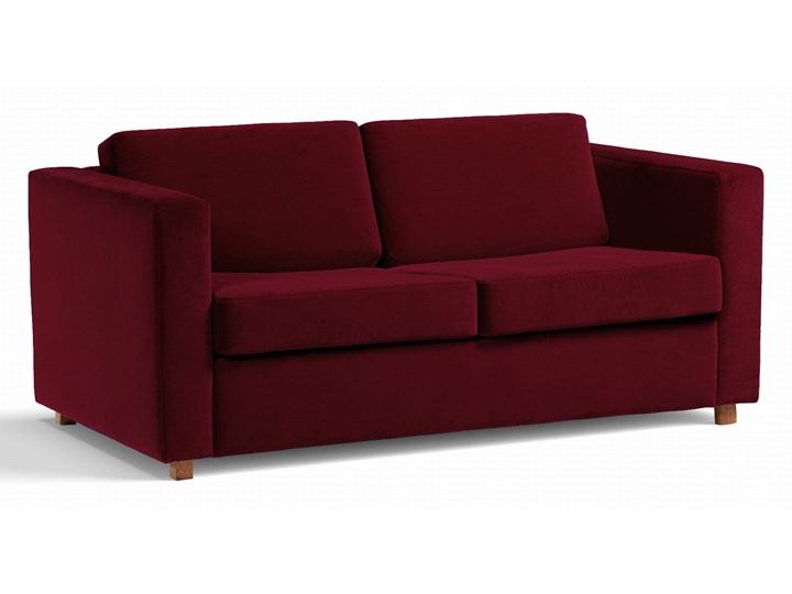 Sofa Narcisser 2-osobowa Welurowa z funkcją spania (Welur bawełna 100% CIEMNOZIELONY :welur/CIEMNOZIELONY) Stała konstrukcja Materiał obicia Tkanina