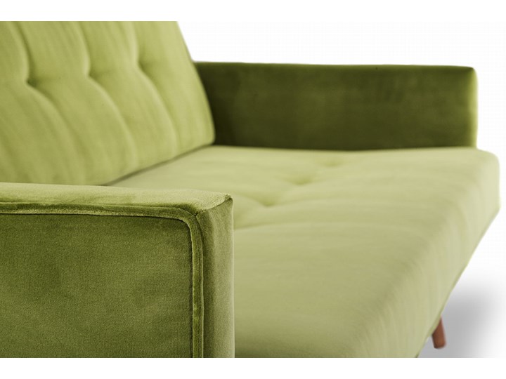 Sofa Klematisar 3-osobowa Welurowa z funkcją spania (Deluxe - welur łatwozmywalny PEACOCK :deluxe/PEACOCK) Głębokość 91 cm Stała konstrukcja Materiał obicia Skóra ekologiczna