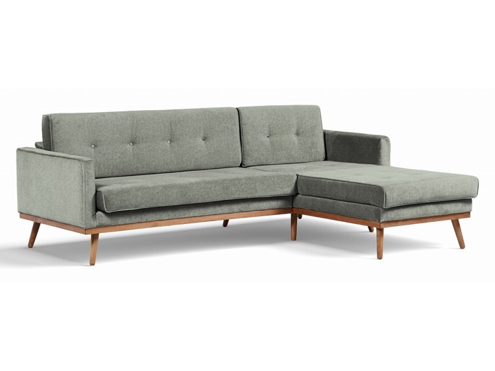 Sofa Klematisar 3-osobowa Welurowa z funkcją spania (Deluxe - welur łatwozmywalny PEACOCK :deluxe/PEACOCK) Typ Gładkie Głębokość 91 cm Stała konstrukcja Styl Skandynawski