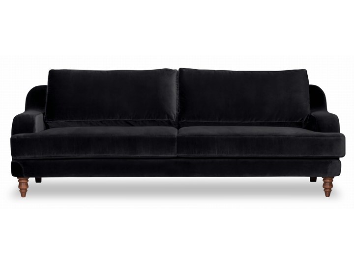 Sofa Mirar 3-osobowa welurowa (Welur bawełna 100% OLIWKOWY :welur/OLIWKOWY) Stała konstrukcja Materiał obicia Tkanina