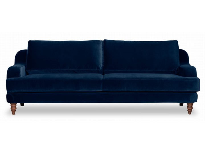 Sofa Mirar 3-osobowa welurowa (Welur bawełna 100% OLIWKOWY :welur/OLIWKOWY) Stała konstrukcja Powierzchnia spania Typ Gładkie