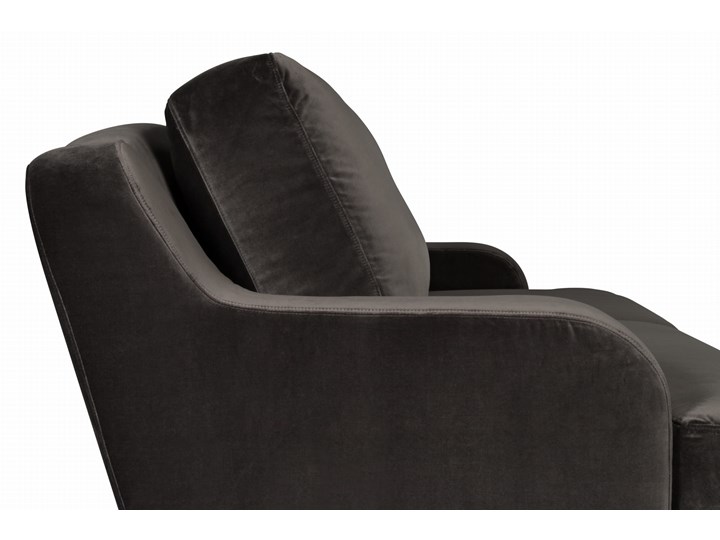 Sofa Mirar 3-osobowa welurowa (Welur bawełna 100% OLIWKOWY :welur/OLIWKOWY) Stała konstrukcja Kolor Khaki