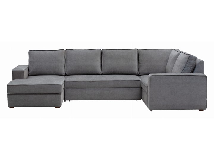 Narożnik Tulpaner U-Shape welurowy z funkcją spania i pojemnikiem na pościel (Deluxe - welur łatwozmywalny Amber :deluxe/AMBER) W kształcie litery U Rozkładanie Rozkładany Kolor Żółty