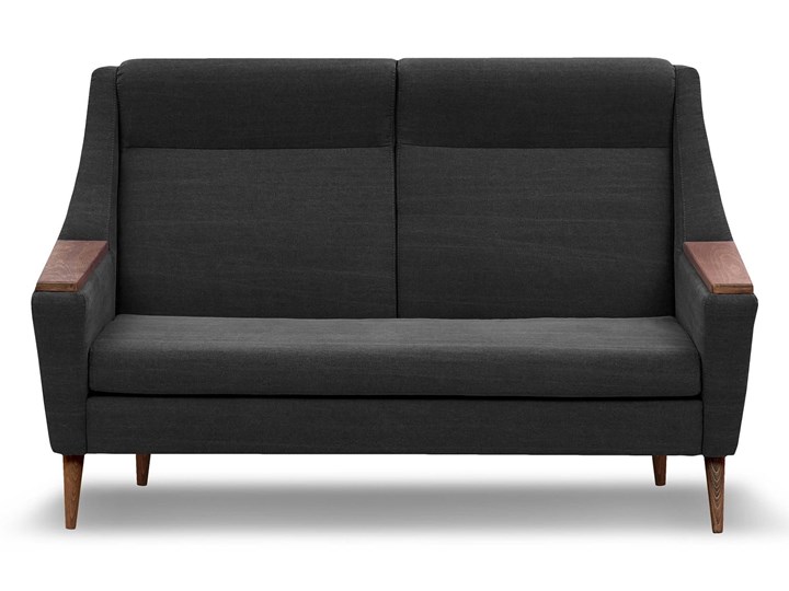 Sofa Rubusar 2-osobowa (Bawełna 63%, len 37% JASNOSZARY :len bawełna/jasnoszary) Stała konstrukcja Nóżki Na nóżkach