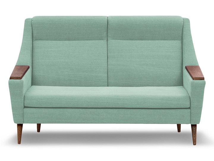Sofa Rubusar 2-osobowa (Bawełna 63%, len 37% JASNOSZARY :len bawełna/jasnoszary) Stała konstrukcja Typ Gładkie