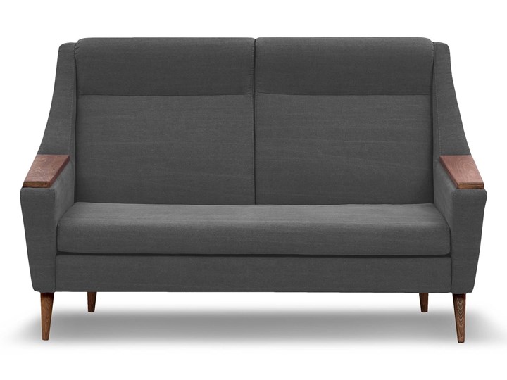 Sofa Rubusar 2-osobowa (Bawełna 63%, len 37% JASNOSZARY :len bawełna/jasnoszary) Boki Z bokami Stała konstrukcja Kategoria Sofy i kanapy