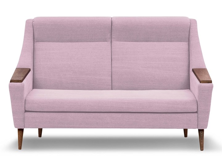 Sofa Rubusar 2-osobowa (Bawełna 63%, len 37% JASNOSZARY :len bawełna/jasnoszary) Stała konstrukcja Nóżki Na nóżkach Materiał obicia Tkanina