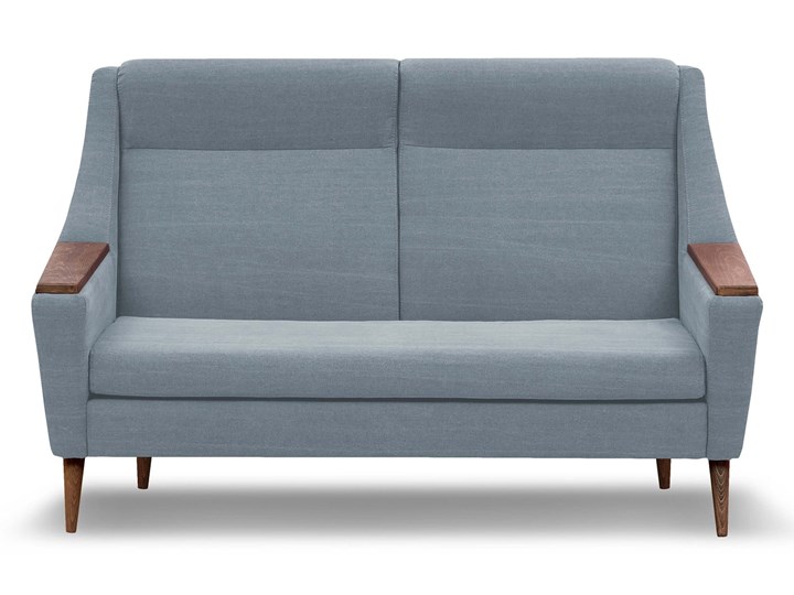 Sofa Rubusar 2-osobowa (Bawełna 63%, len 37% JASNOSZARY :len bawełna/jasnoszary) Materiał obicia Tkanina Stała konstrukcja Typ Gładkie
