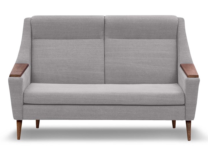 Sofa Rubusar 2-osobowa (Bawełna 63%, len 37% JASNOSZARY :len bawełna/jasnoszary) Stała konstrukcja Materiał obicia Tkanina