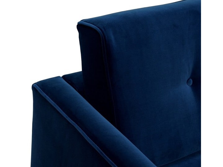 Sofa Klematisar 3-osobowa Welurowa z funkcją spania (Deluxe - welur łatwozmywalny PEACOCK :deluxe/PEACOCK) Stała konstrukcja Głębokość 91 cm Styl Klasyczny