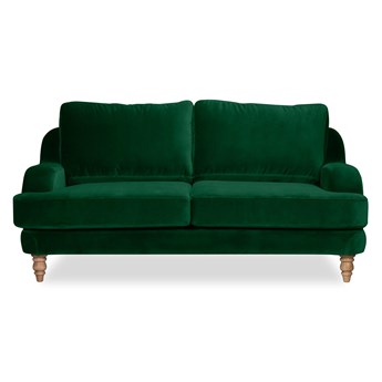 Sofa Mirar 2-osobowa Welurowa (Welur bawełna 100% ZIELONY :welur/ZIELONY)
