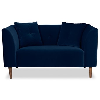 Mini sofa Ginster Welurowa (Welur bawełna 100% |GRANATOWY :welur/GRANATOWY)