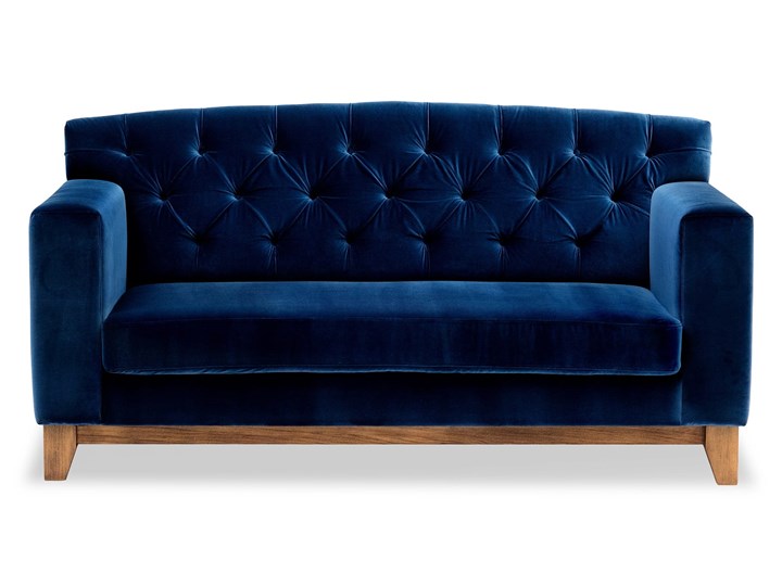Sofa Ros 2-osobowa Welurowa (Welur bawełna 100% OLIWKOWY :welur/OLIWKOWY) Stała konstrukcja Materiał obicia Tkanina